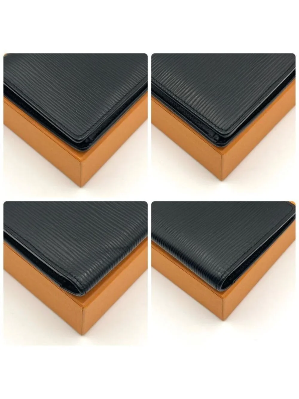 Louis Vuitton Epi Portefeuille Brazza Wallet Black Business